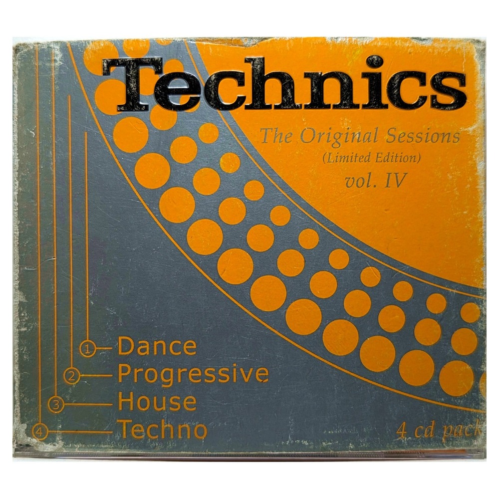 Technics The Original Sessions Vol IV 4-CD Set Dance House Techno VLCD048-1 EUC